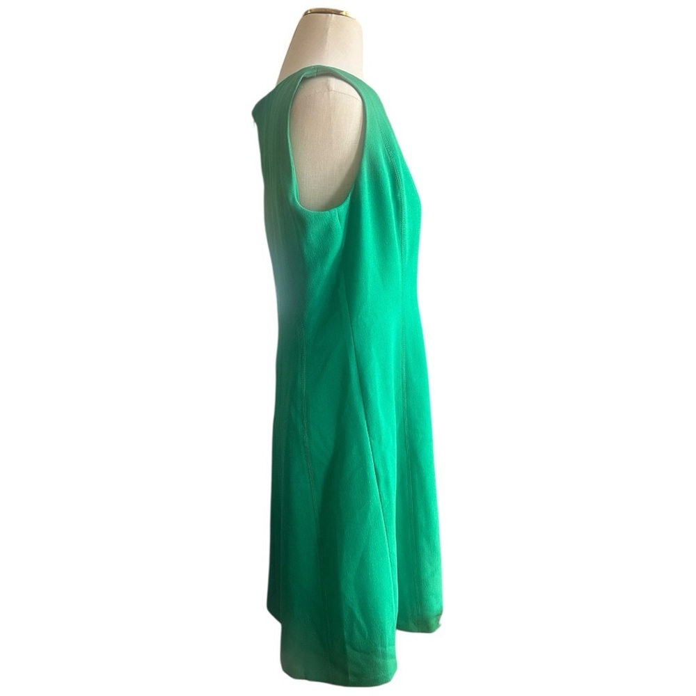 Jones New York Emerald Green Classic Sleeveless Sheath Dress Size 10 NWT - Picture 7 of 9